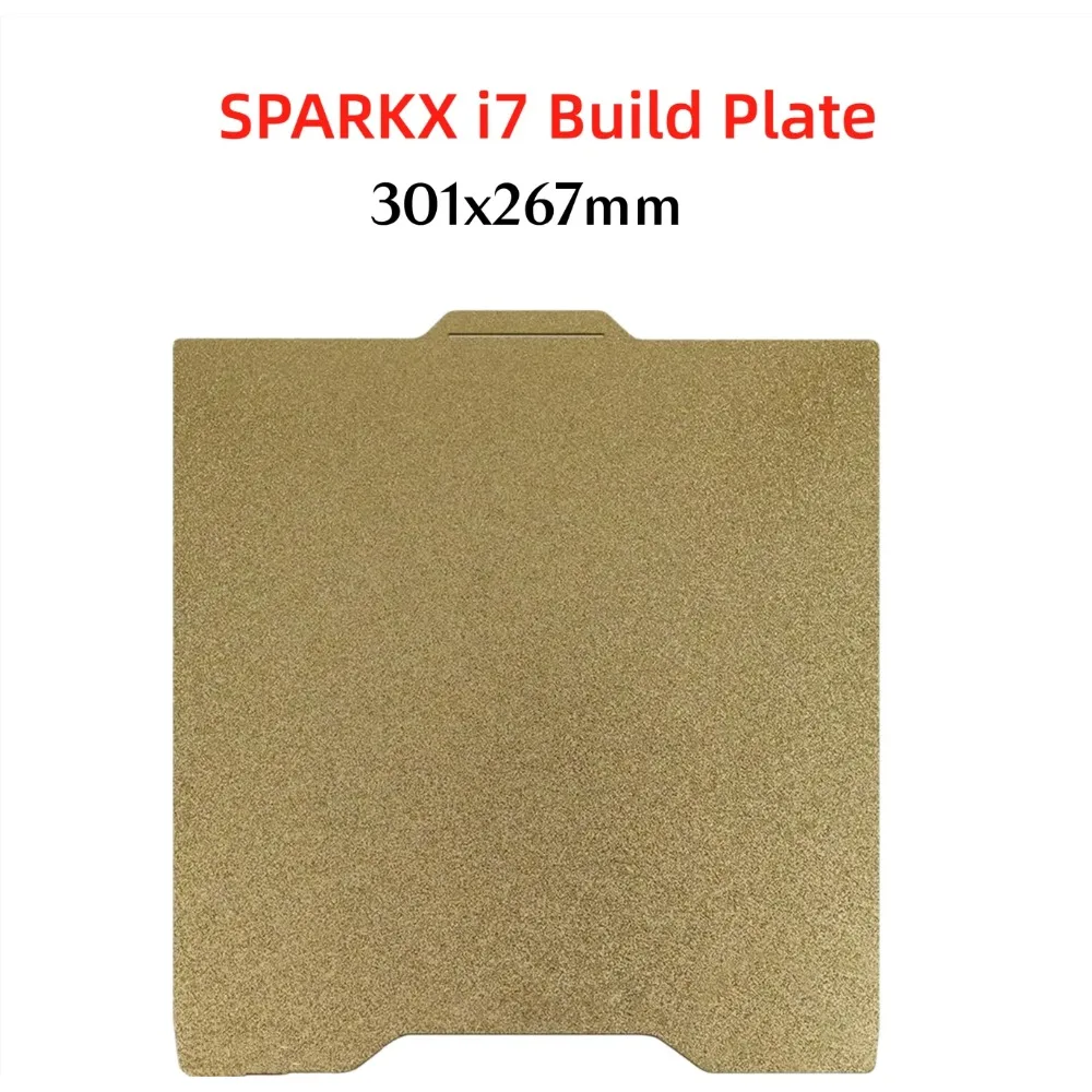SPARKX i7 Build Plate Double Side Textured PEI Sheet 301x267mm for Creality SPARKX i7 3D Printer Flexible Spring Steel Heat Bed
SPARKX i7 Build Plate Double Side Textured PEI Sheet 301x267mm for Creality SPARKX i7 3D Printer Flexible Spring Steel Heat Bed