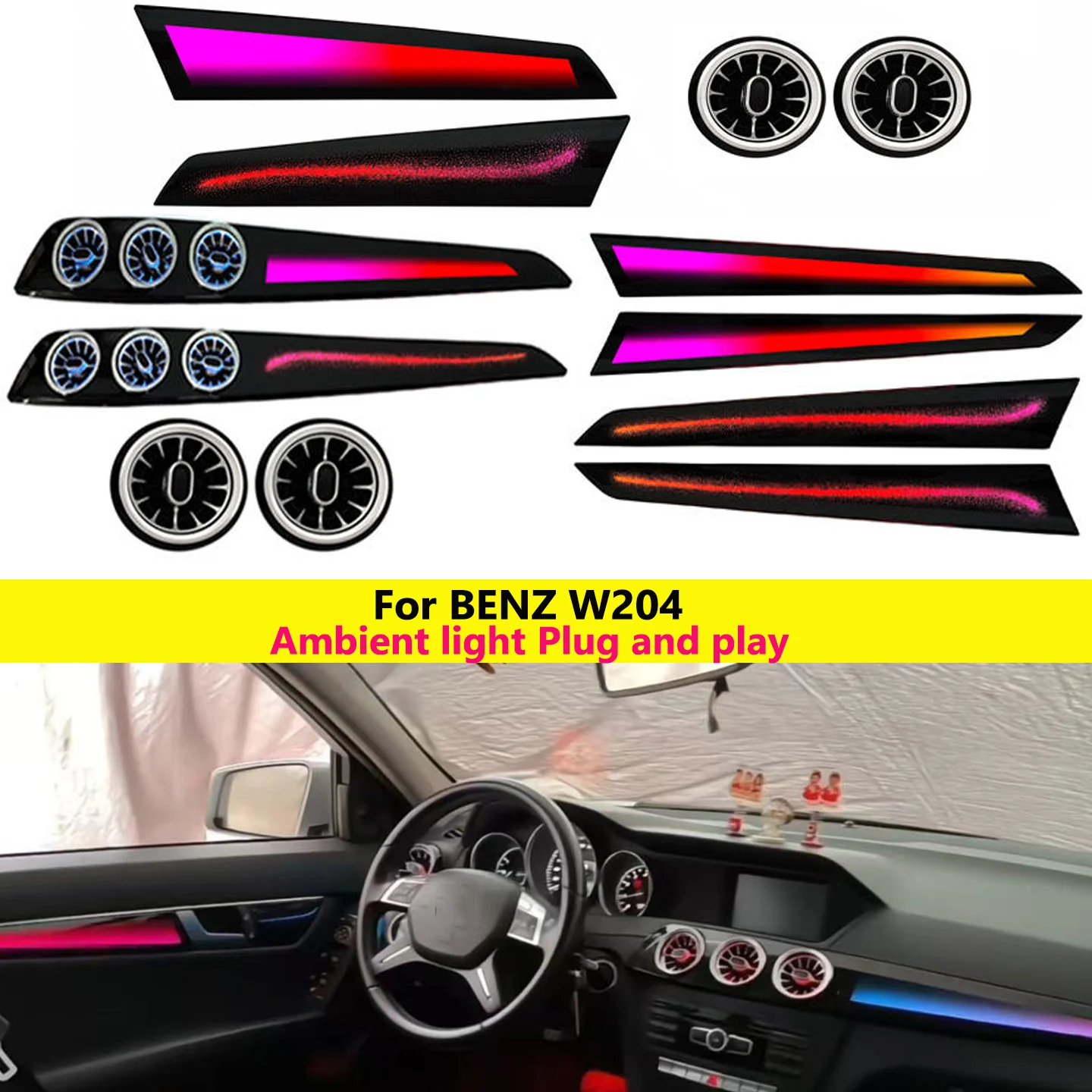 Premium Autowellus 12V Interior LED Ambient Light Kit for W204 C Class 2010 2014 Colorful Decorative Door Dashboard
Premium Autowellus 12V Interior LED Ambient Light Kit for W204 C Class 2010 2014 Colorful Decorative Door Dashboard