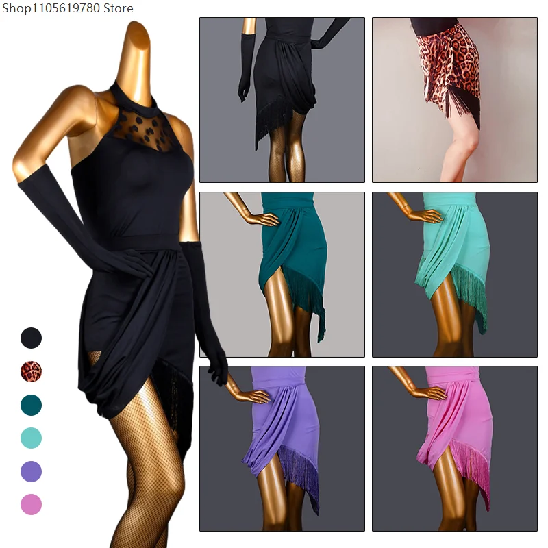 Women Latin Dance Skirt Irregular Samba Tassel Wrap Skirt Pleated Ballroom Rumba Tango Salsa Skirts Dance Practice Costume
Women Latin Dance Skirt Irregular Samba Tassel Wrap Skirt Pleated Ballroom Rumba Tango Salsa Skirts Dance Practice Costume