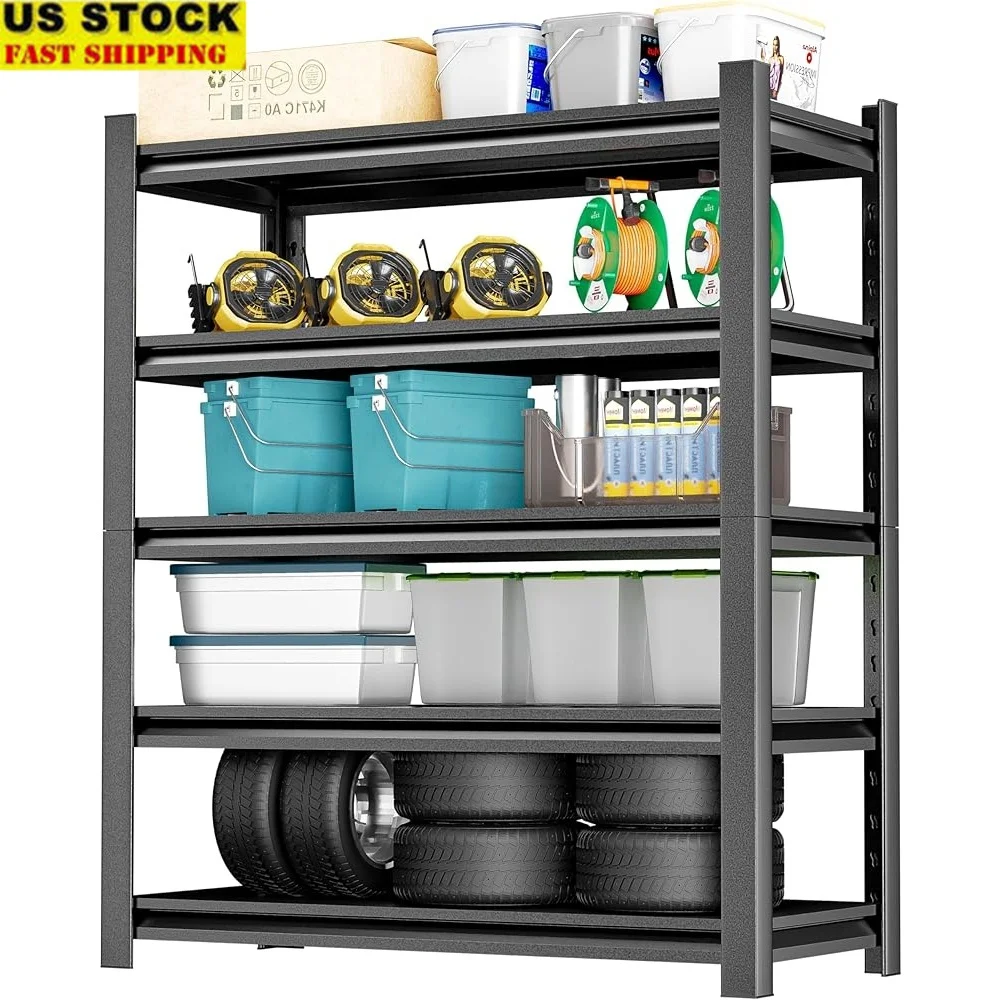 Heavy Duty Garage Storage Shelves Adjustable 5 Tier Metal Racks Easy Assembly Utility Shelf 3000 LBS Capacity Multi-Scenario Use
Heavy Duty Garage Storage Shelves Adjustable 5 Tier Metal Racks Easy Assembly Utility Shelf 3000 LBS Capacity Multi-Scenario Use