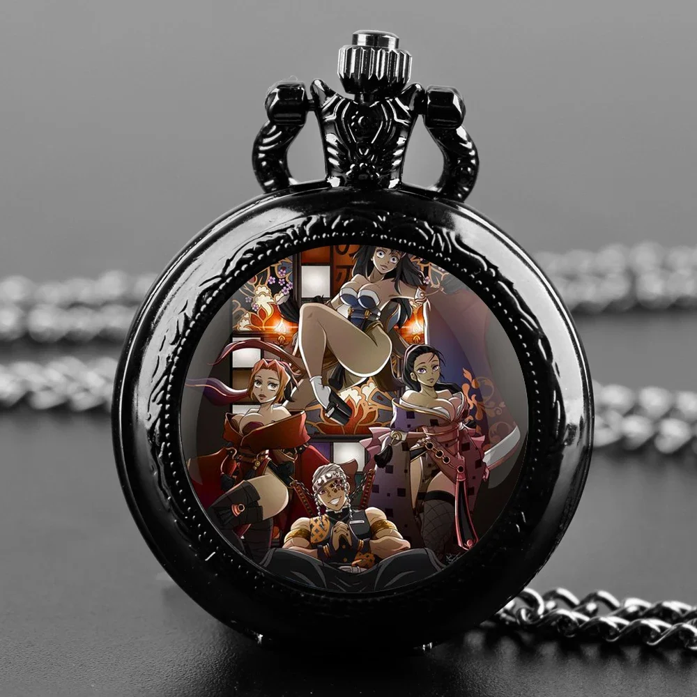 Vintage Quartz Pocket Watch Women's Men Necklace Demon slayer Pattern Personalised Pocket FOB Watch Unique Gift reloj hombre
Vintage Quartz Pocket Watch Women's Men Necklace Demon slayer Pattern Personalised Pocket FOB Watch Unique Gift reloj hombre
