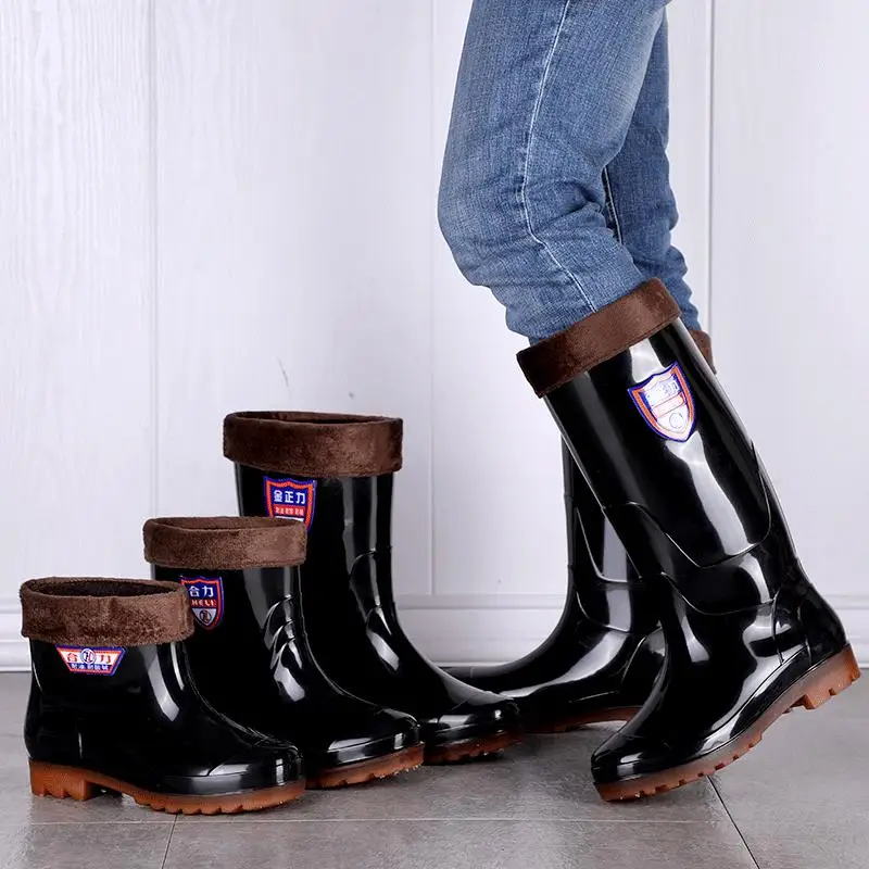 Thickened Fleece Lined Low Cut Waterproof Work Boots Men's Construction Site Anti-slip Rubber Boots Spring Autumn Style
Thickened Fleece Lined Low Cut Waterproof Work Boots Men's Construction Site Anti-slip Rubber Boots Spring Autumn Style