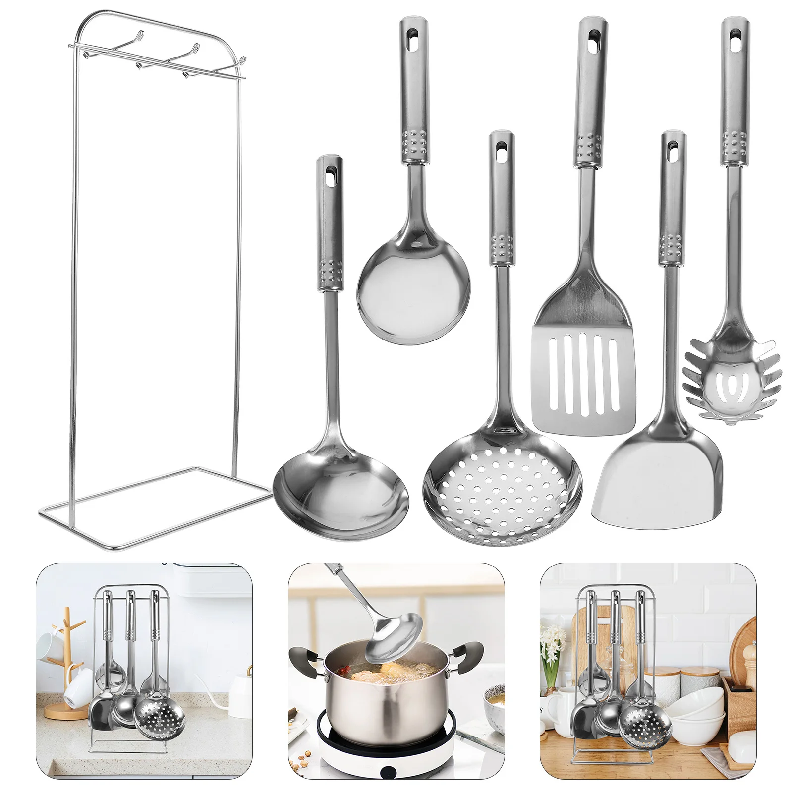 1Set Kitchen Utensils Kit Stainless Steel Nylon Nonstick Cooking Tools Rack Household Cooking Utensil Kitchen Gadgets Easy Clean
1Set Kitchen Utensils Kit Stainless Steel Nylon Nonstick Cooking Tools Rack Household Cooking Utensil Kitchen Gadgets Easy Clean