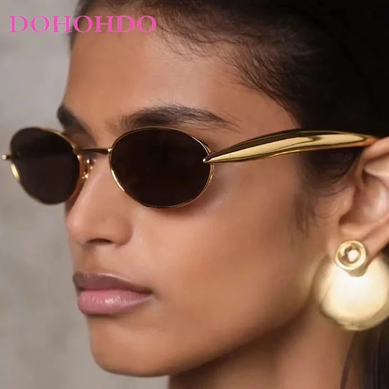 Vintage Small Oval Punk Metal Sunglasses Women New Luxury Brand Designer Sunglass Man Driving Travel Eyewear Female UV400 Lentes
Vintage Small Oval Punk Metal Sunglasses Women New Luxury Brand Designer Sunglass Man Driving Travel Eyewear Female UV400 Lentes
