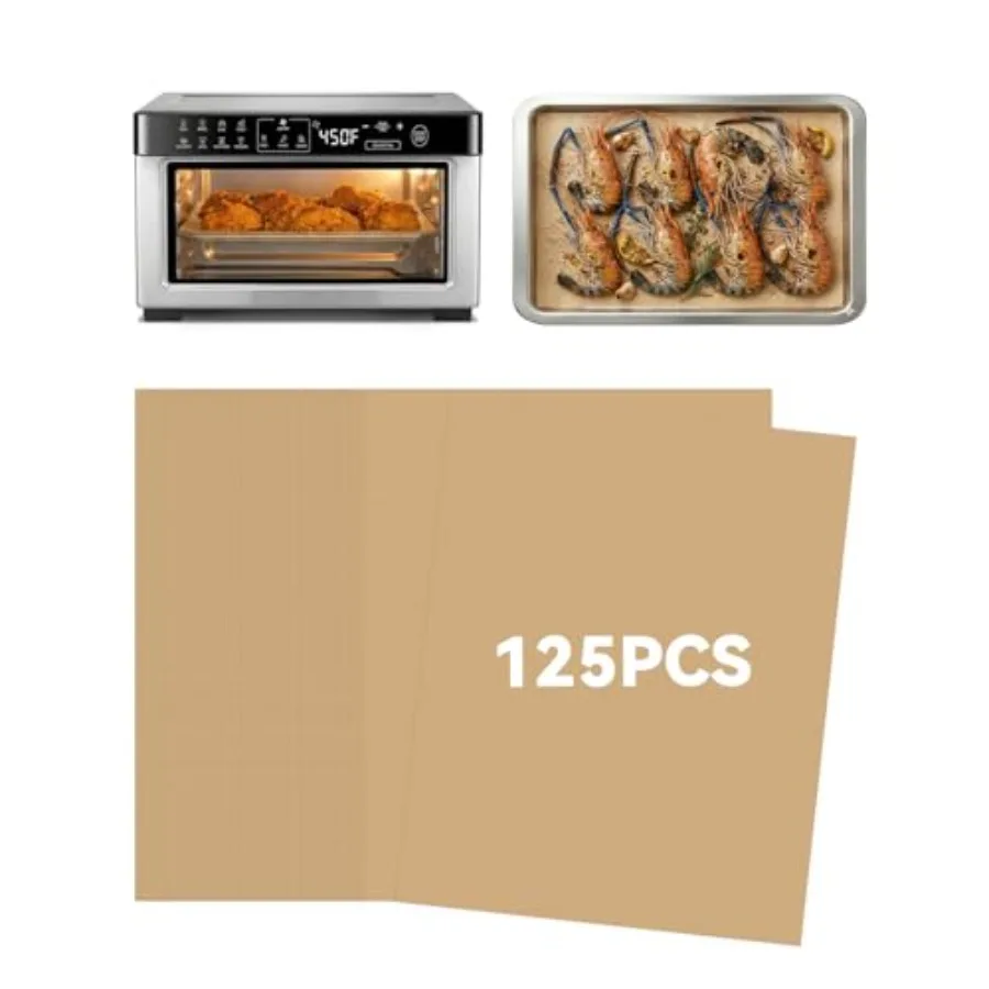 125PCs Parchment Paper Liners Compatible with Gourmia 4 Slice Toaster Oven Digital Air Fryer 10 Quarts, Pre-Cut Nonstick Dispos
125PCs Parchment Paper Liners Compatible with Gourmia 4 Slice Toaster Oven Digital Air Fryer 10 Quarts, Pre-Cut Nonstick Dispos