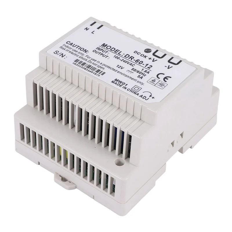 A63X-Din Rail Блок питания 60 Вт 12 В преобразователь постоянного тока Dr-60-12 Источник питания 12 В 60 Вт хорошее качество
A63X-Din Rail Блок питания 60 Вт 12 В преобразователь постоянного тока Dr-60-12 Источник питания 12 В 60 Вт хорошее качество