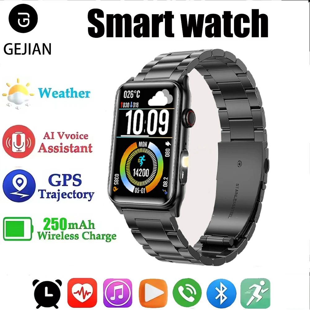 GEJIAN 2025 Новый фонарик Смарт-часы GPS Спортивная траектория Мониторинг сердечного ритма Bluetooth Вызов Водонепроницаемые умные часы для фитнеса
GEJIAN 2025 Новый фонарик Смарт-часы GPS Спортивная траектория Мониторинг сердечного ритма Bluetooth Вызов Водонепроницаемые умные часы для фитнеса