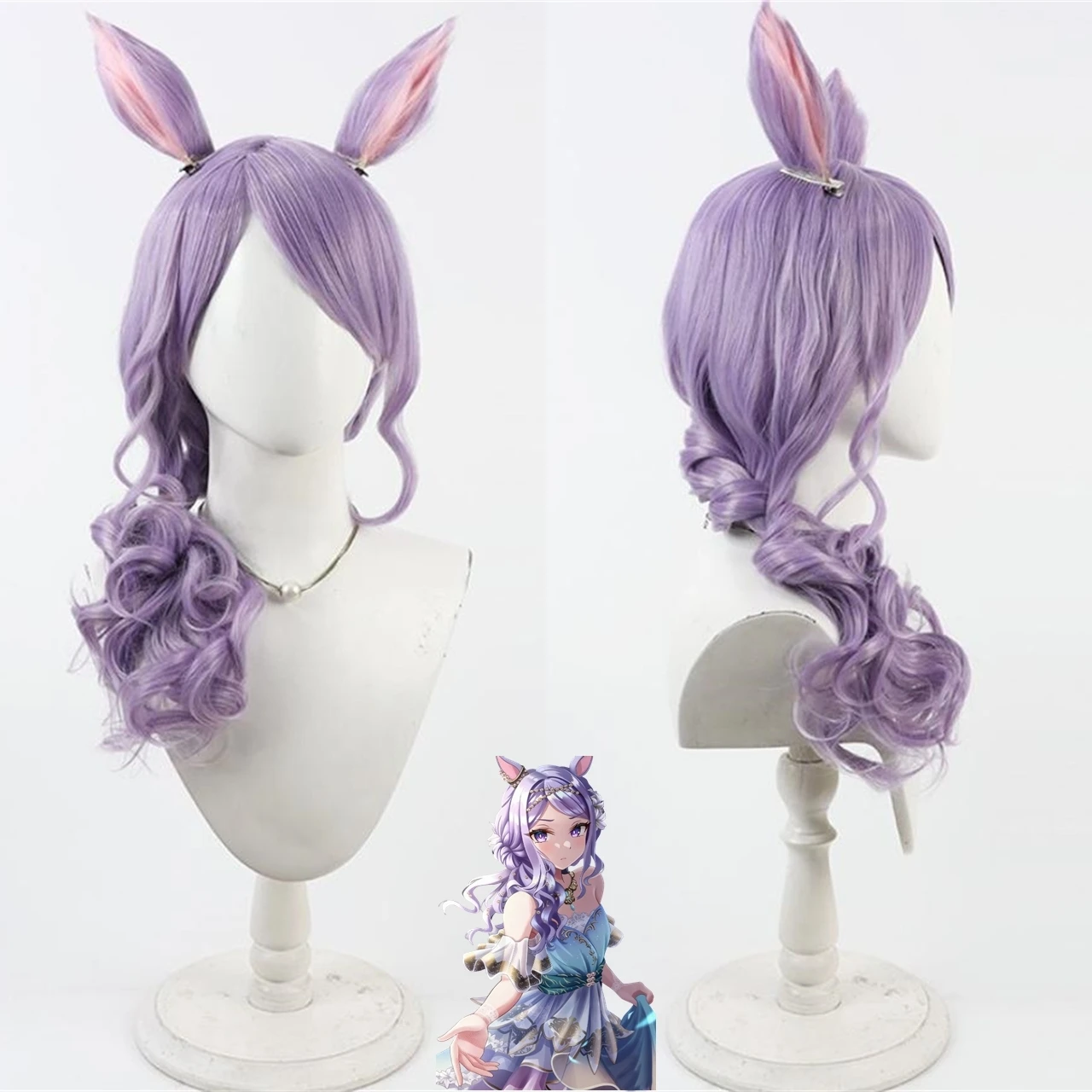 Парик для косплея Uma Musume Pretty Derby Mejiro McQueen, парик для аниме- и игровых вечеринок, уши, хвост, фиолетовый кудрявый парик
Парик для косплея Uma Musume Pretty Derby Mejiro McQueen, парик для аниме- и игровых вечеринок, уши, хвост, фиолетовый кудрявый парик