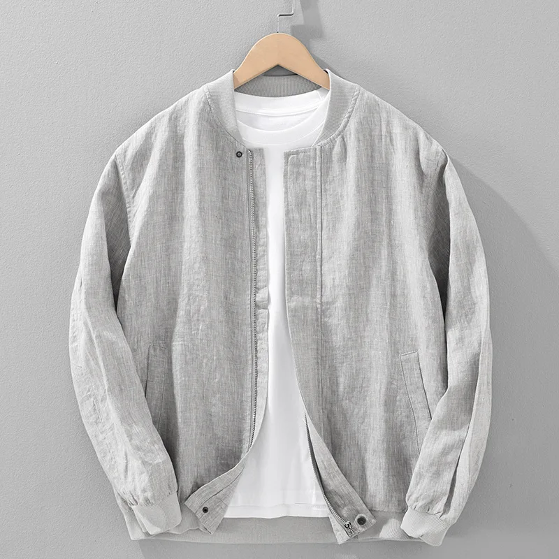 Men's Old Money Style Brushed Cotton Linen Long-Sleeved Jacket Retro Zipper Casual Distressed Outerwear for Spring And Autumn
Men's Old Money Style Brushed Cotton Linen Long-Sleeved Jacket Retro Zipper Casual Distressed Outerwear for Spring And Autumn
