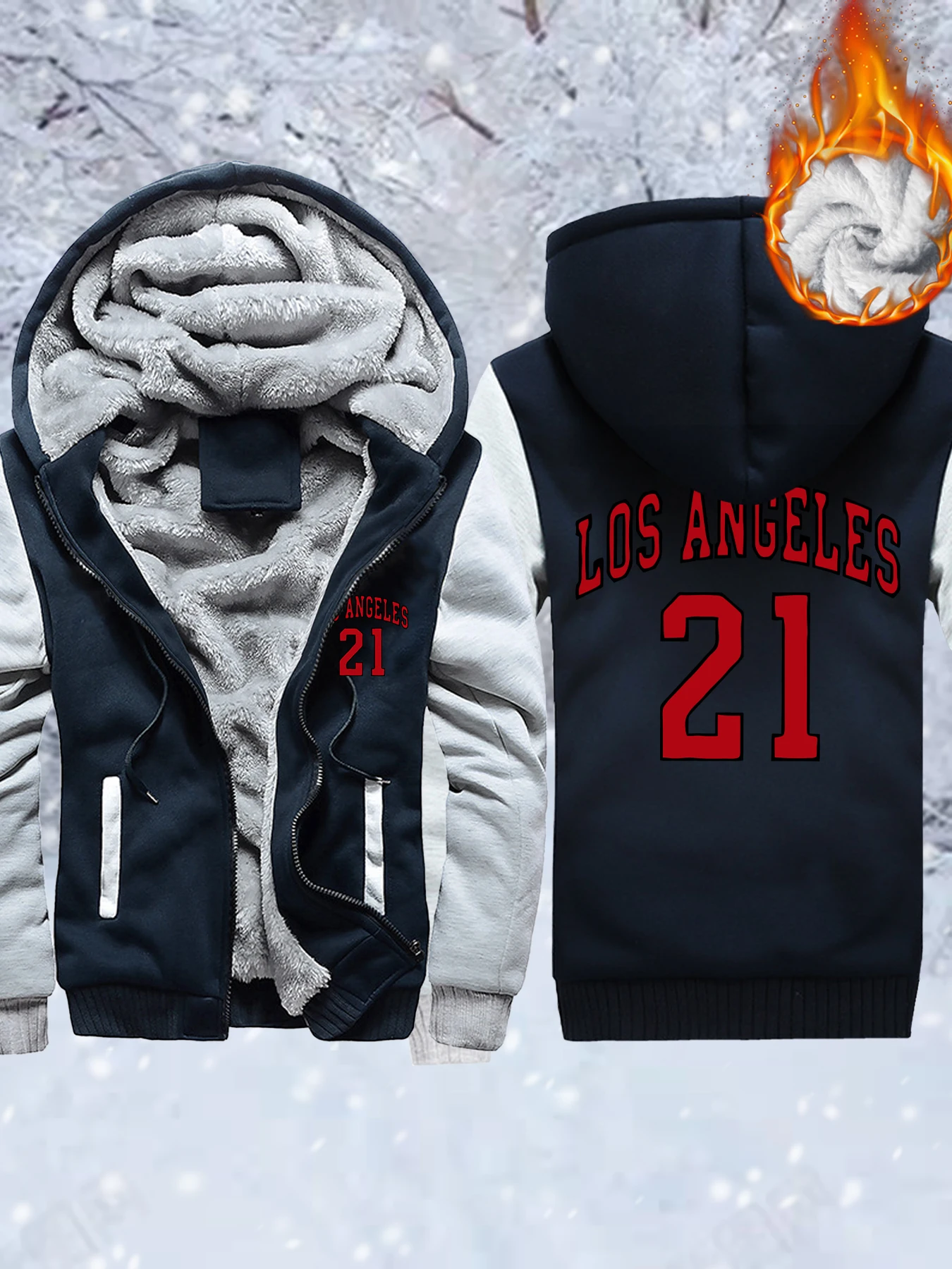Los Angeles Number 21 Prints Mens Fleece Soft Jackets Thicken Warm Hoodie Winter Comfortable Outwear Zip-Up Pocket Streetwear
Los Angeles Number 21 Prints Mens Fleece Soft Jackets Thicken Warm Hoodie Winter Comfortable Outwear Zip-Up Pocket Streetwear