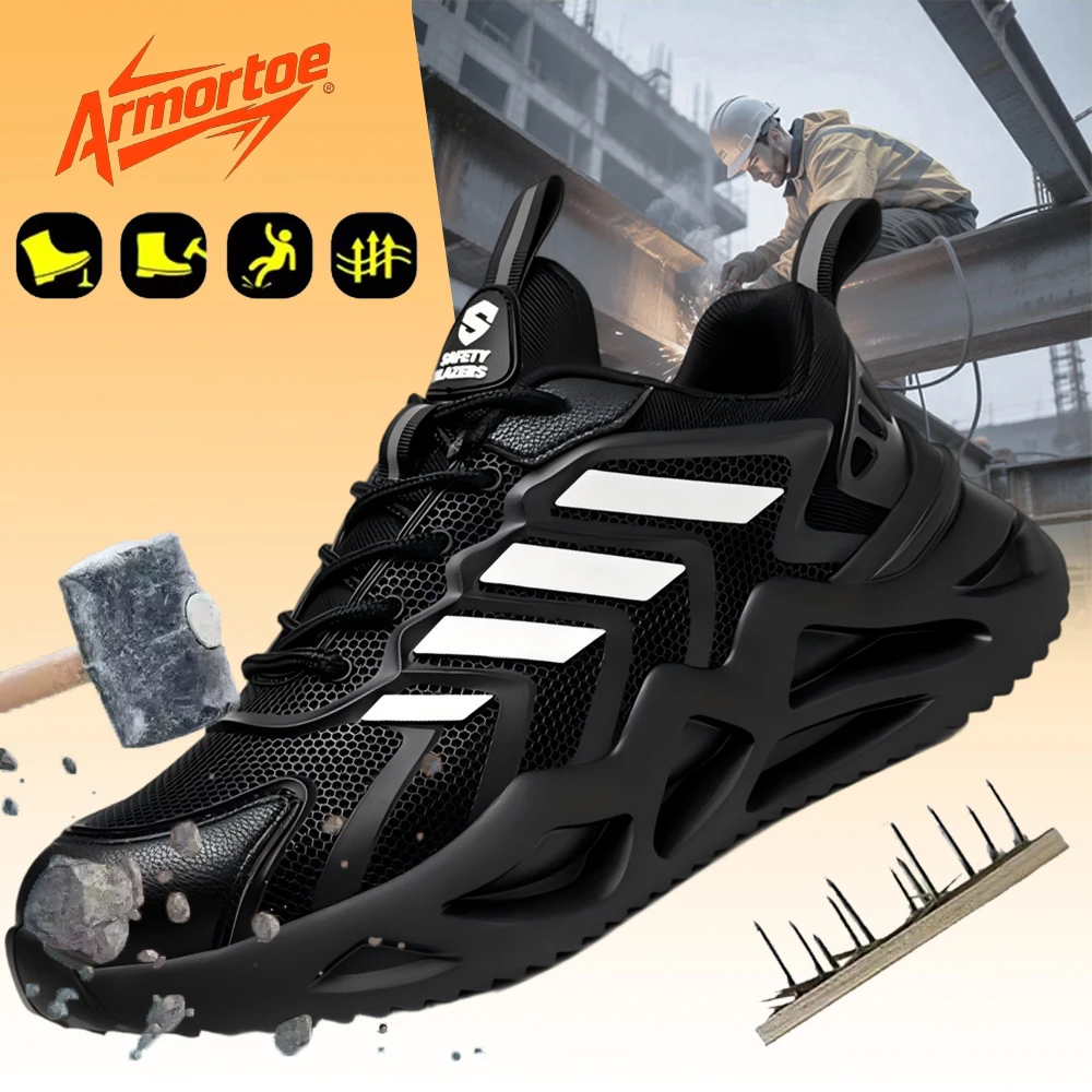 ArmorToe SteelGuard Men's Work Shoes Puncture Proof BreezeCore Light Anti-Odor ComfortGrip Worksite Ready Safety #Armor3032
ArmorToe SteelGuard Men's Work Shoes Puncture Proof BreezeCore Light Anti-Odor ComfortGrip Worksite Ready Safety #Armor3032
