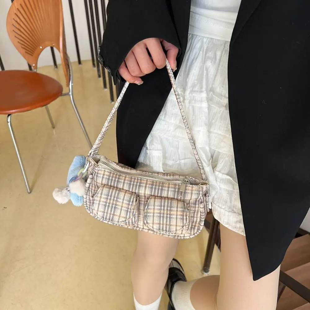Korean Retro Striped Armpit Bag Multi Pocket Trendy Plaid Shoulder Bag Casual Designer Women Handbag Ladies
Korean Retro Striped Armpit Bag Multi Pocket Trendy Plaid Shoulder Bag Casual Designer Women Handbag Ladies