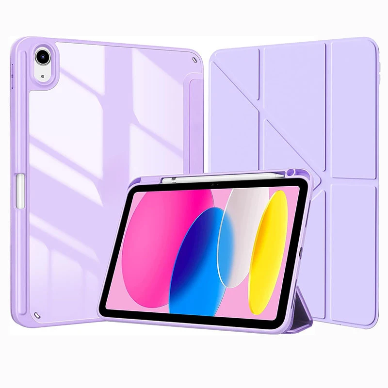 Защитный чехол для планшета iPad 10-го поколения, акриловая крышка Y-образной формы «два в одном» с отсеком для стилуса, защита от изгиба, падения и давления.
Защитный чехол для планшета iPad 10-го поколения, акриловая крышка Y-образной формы «два в одном» с отсеком для стилуса, защита от изгиба, падения и давления.
