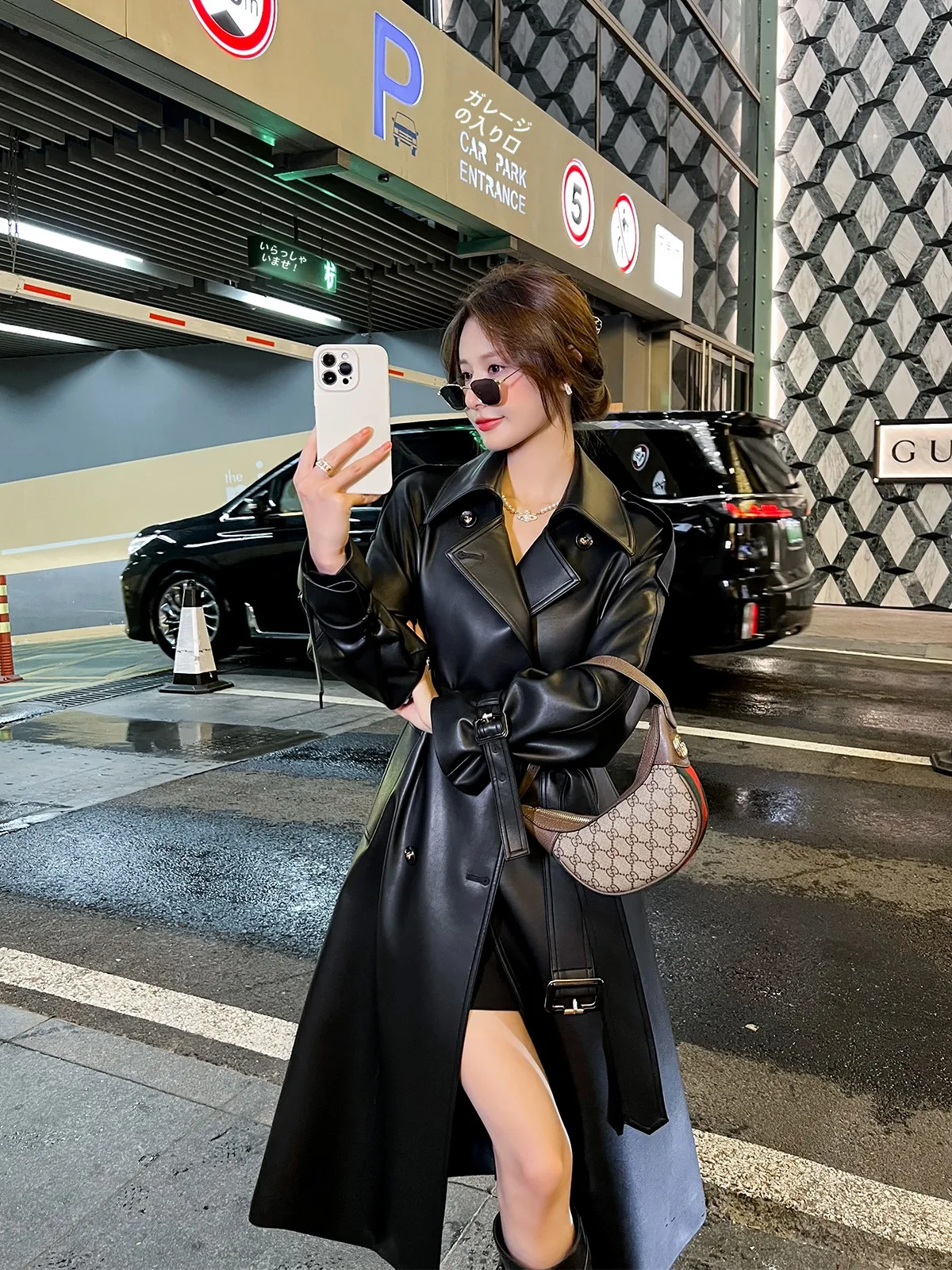 Loose Women's PU Leather Jaet Long Sle Spring Autumn New Faion Slimming Waist Design Trendy Coat Straight Cut Commute S...
Loose Women's PU Leather Jaet Long Sle Spring Autumn New Faion Slimming Waist Design Trendy Coat Straight Cut Commute S...