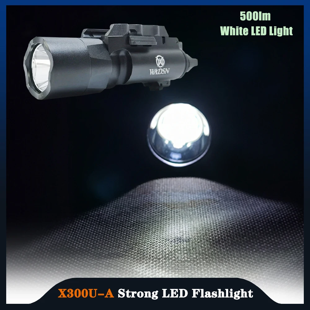 X300U-A Strong LED Flashlight 500 lm White LED Light,Outdoor Hunting Scout Tactical Lighting/Hanging Pistol Rifle Weapon Airsoft
X300U-A Strong LED Flashlight 500 lm White LED Light,Outdoor Hunting Scout Tactical Lighting/Hanging Pistol Rifle Weapon Airsoft