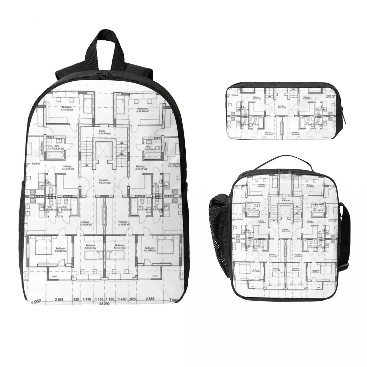 Architectural One Story Private House Backpack BookBag School Bag Laptop Shoulder Bags 3ps Insulated Lunch Bag Pencil Case
Architectural One Story Private House Backpack BookBag School Bag Laptop Shoulder Bags 3ps Insulated Lunch Bag Pencil Case