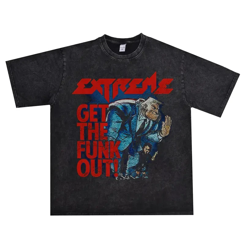 This Is A Washed and Aged Short-sleeved T-shirt Made of Pure Cotton By The European and American Heavy Metal Rock Band
This Is A Washed and Aged Short-sleeved T-shirt Made of Pure Cotton By The European and American Heavy Metal Rock Band