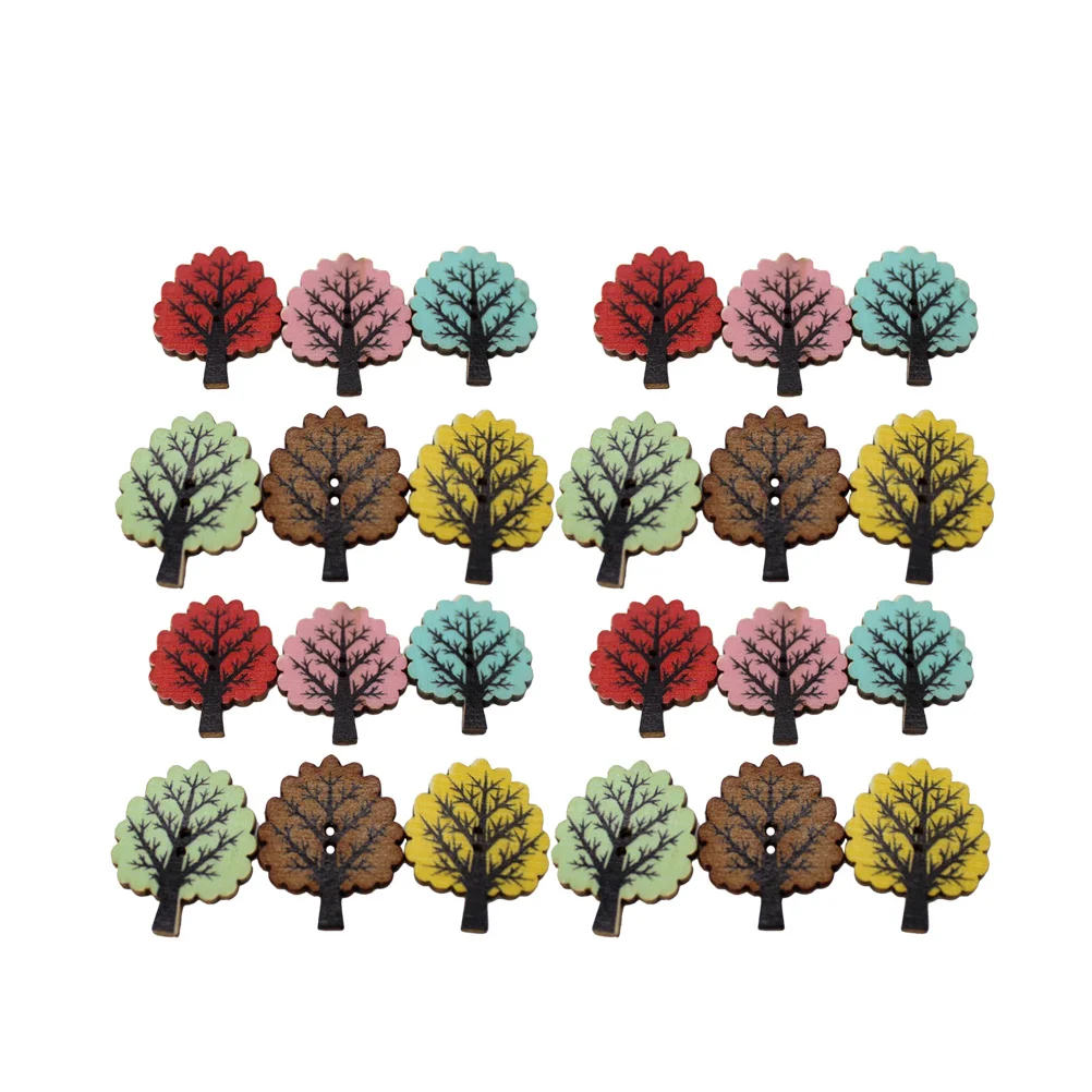 100pcs Wooden Button Craft Supplies Tree Shaped Diy Buttons For Sewing Clothing Scrapbooking Multi-Purpose Painted Wood
100pcs Wooden Button Craft Supplies Tree Shaped Diy Buttons For Sewing Clothing Scrapbooking Multi-Purpose Painted Wood