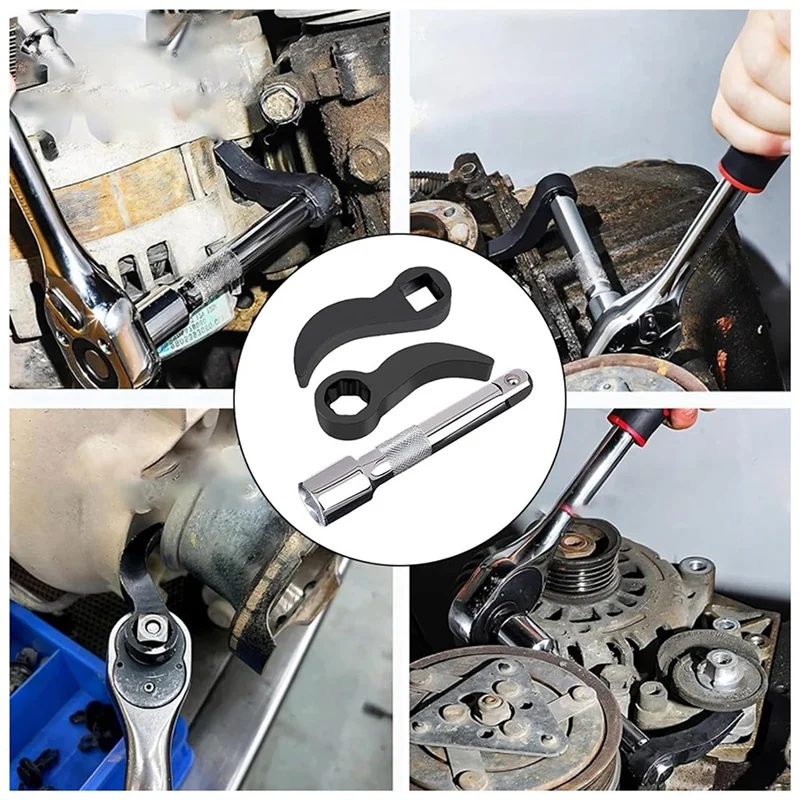 AB08-3 Pcs Crowbar Adapter-Head Tool,Pry Bar Wrench Adaptor-Head Fits 1/2Inch Drive Ratchets Half Shaft Removal Tool
AB08-3 Pcs Crowbar Adapter-Head Tool,Pry Bar Wrench Adaptor-Head Fits 1/2Inch Drive Ratchets Half Shaft Removal Tool