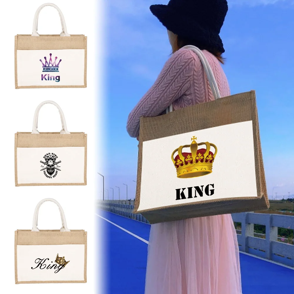 Shopping Bag Storage Bag Large-Capacity for Travel Grocery Bag Tote Bag Tote Folding Pouch Handbags Picnic Bag Crown Pattern2023
Shopping Bag Storage Bag Large-Capacity for Travel Grocery Bag Tote Bag Tote Folding Pouch Handbags Picnic Bag Crown Pattern2023