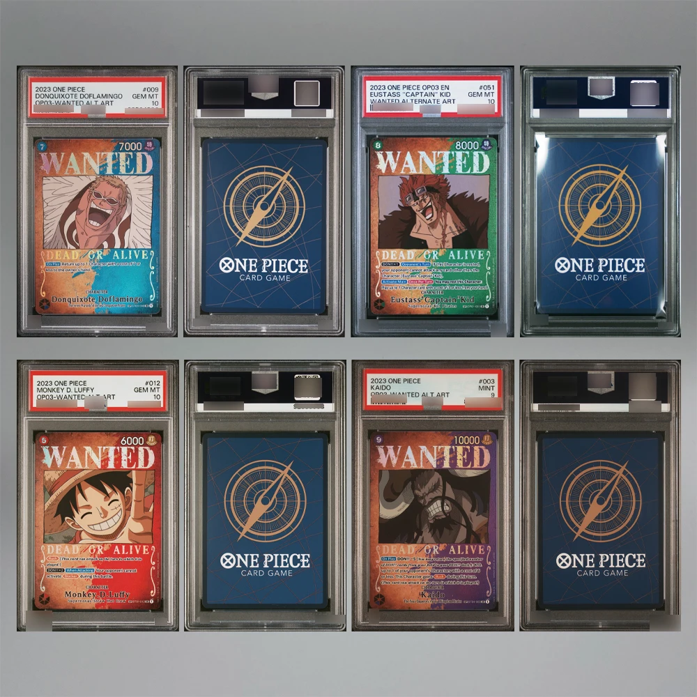 DIY Anime OPCG Wanted Series Doflamingo Kid Luffy Kaido English Version Self-made 10Points Rare Rating Card Collecting Card Gift
DIY Anime OPCG Wanted Series Doflamingo Kid Luffy Kaido English Version Self-made 10Points Rare Rating Card Collecting Card Gift