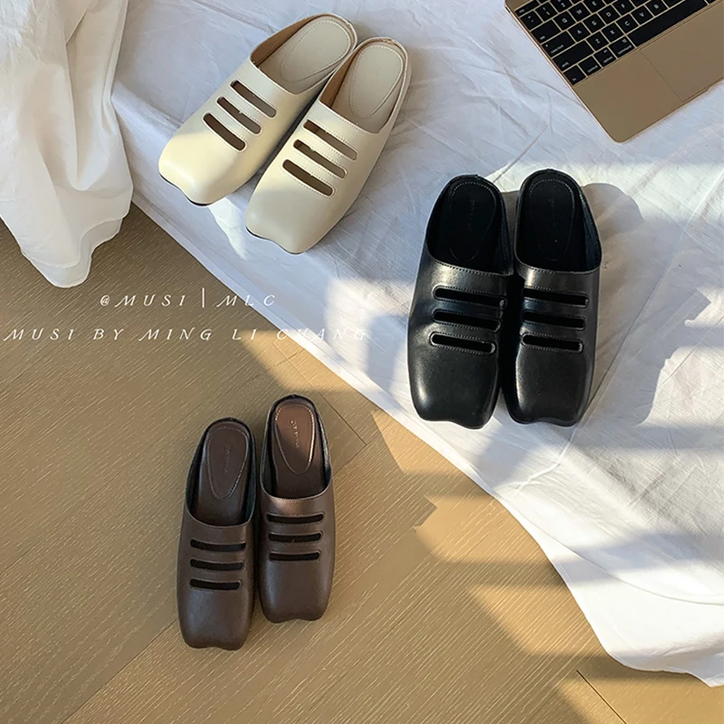 Summer Mules Slippers Women Shoes Casual Slippers Flat Cover Toe Slides Flat Heel Loafers Comfortable Versatile Footbed Sandals
Summer Mules Slippers Women Shoes Casual Slippers Flat Cover Toe Slides Flat Heel Loafers Comfortable Versatile Footbed Sandals