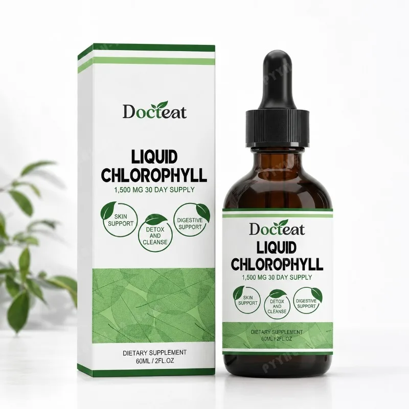 Docteat Liquid Chlorophyll Drops, Sodium Copper Chlorophyllin 50mg per Serving, Daily Wellness Supplement, Easy Daily Use, 60ml
Docteat Liquid Chlorophyll Drops, Sodium Copper Chlorophyllin 50mg per Serving, Daily Wellness Supplement, Easy Daily Use, 60ml