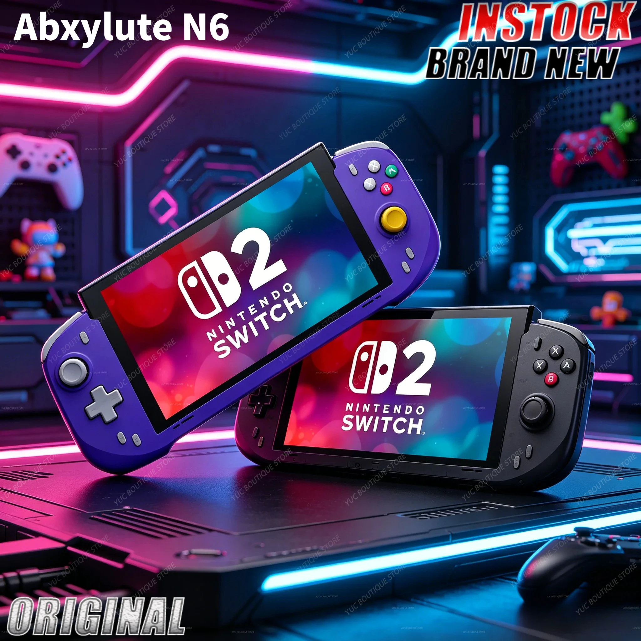 NEW Abxylute N6 Switch2 Gaming Controller Grip For Switch 2 Hall Effect Joystick Native GL/GR Button NS2 Native HD Vibration
NEW Abxylute N6 Switch2 Gaming Controller Grip For Switch 2 Hall Effect Joystick Native GL/GR Button NS2 Native HD Vibration