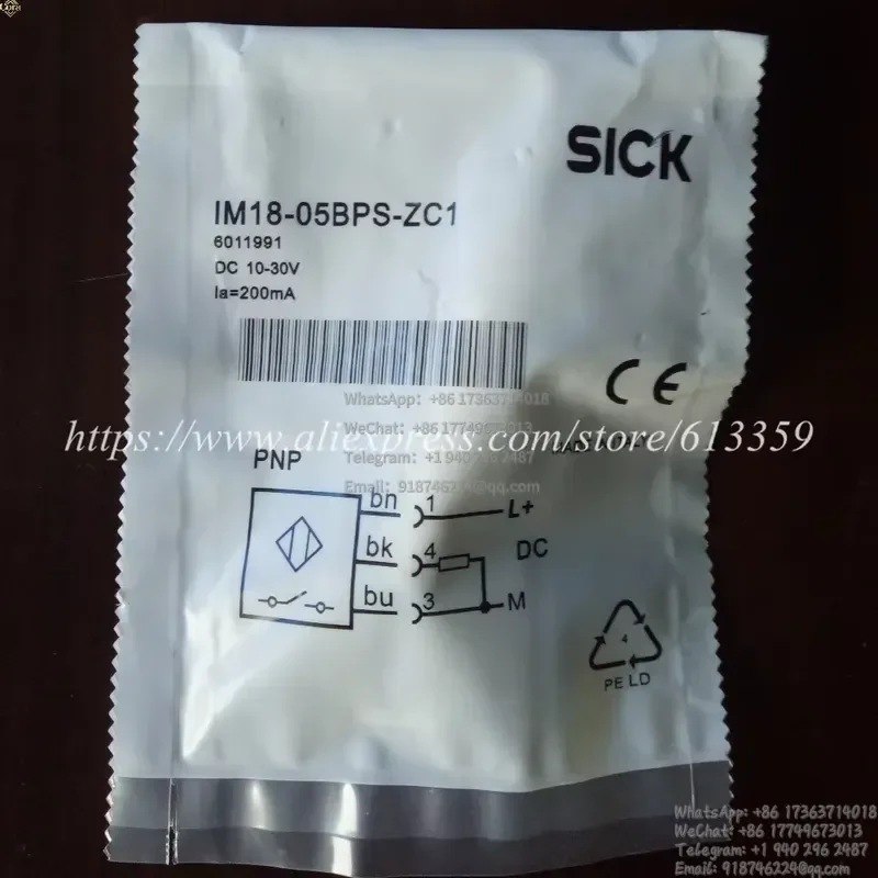 IM18-05BPS-ZC1 Sick Proximity Switch Sensors New High-Quality
IM18-05BPS-ZC1 Sick Proximity Switch Sensors New High-Quality