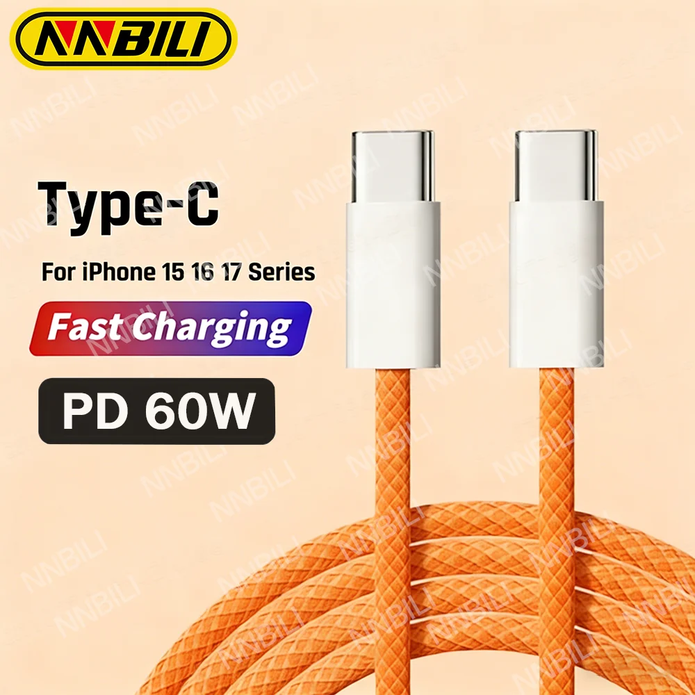 NNBILI PD 60W Fast Charger 6A USB C to Type C Cable For iPhone 15 16 17 Pro MAX USBC Quick Charging For Samsung S26 Xiaomi Cable
NNBILI PD 60W Fast Charger 6A USB C to Type C Cable For iPhone 15 16 17 Pro MAX USBC Quick Charging For Samsung S26 Xiaomi Cable