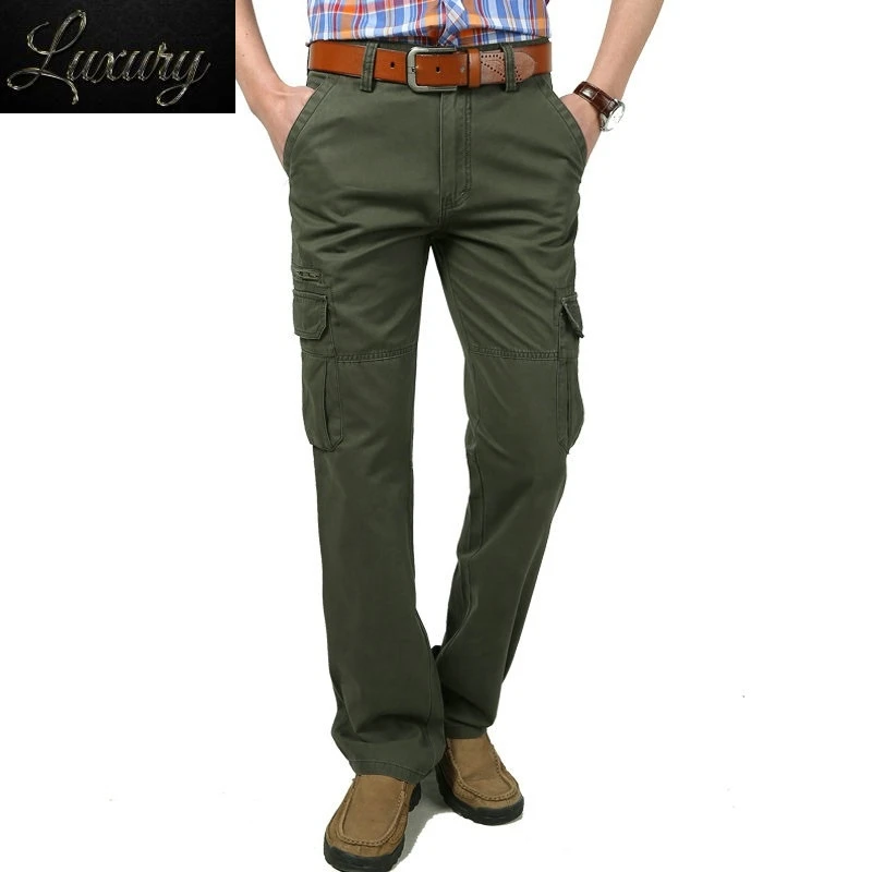 Mens Cargo Pants Zipper Many Pockets Casual Quality Straight Fit Trousers 2023 Spring Cotton Male Work Overalls Size 40 42
Mens Cargo Pants Zipper Many Pockets Casual Quality Straight Fit Trousers 2023 Spring Cotton Male Work Overalls Size 40 42