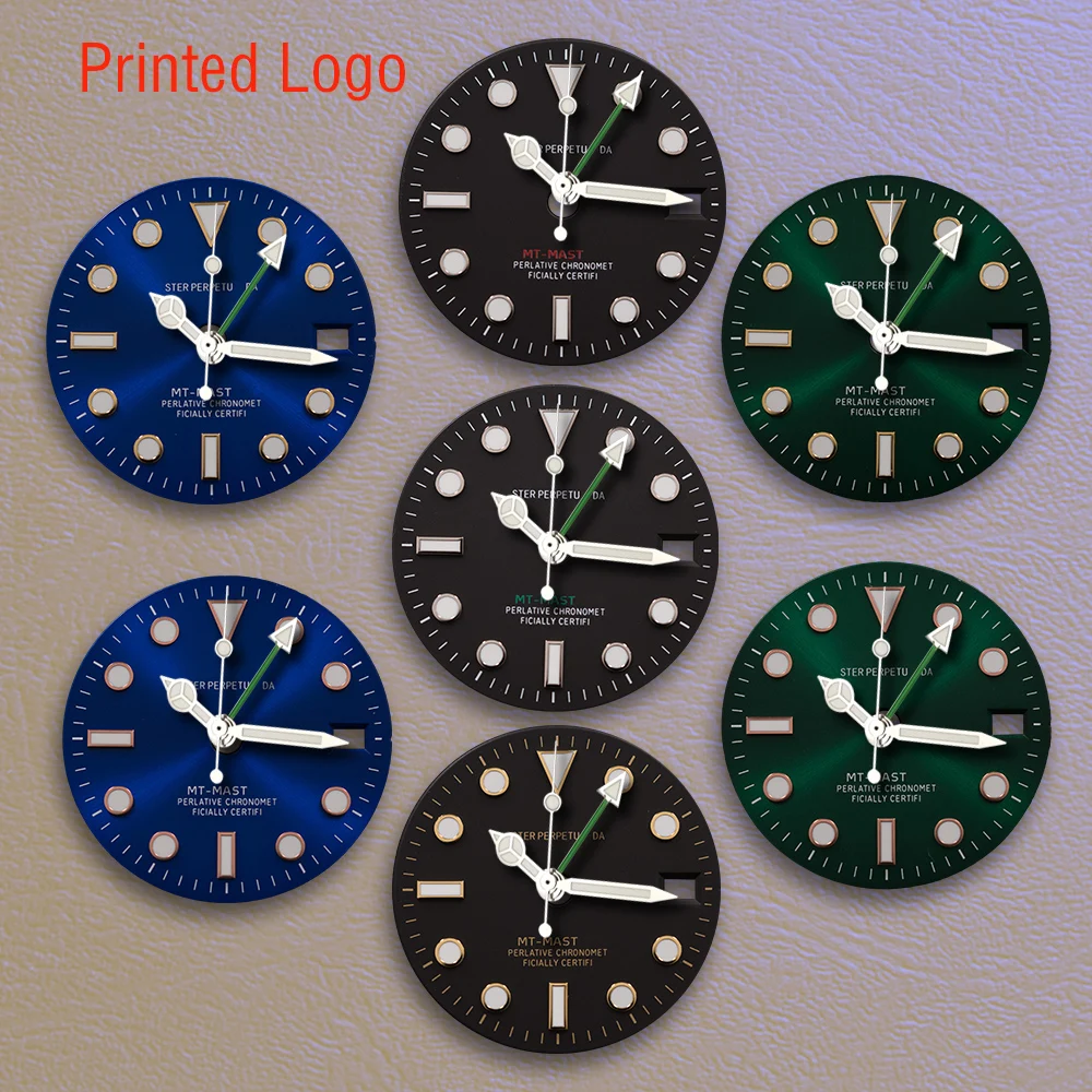 Best sellers 28.5mm S Logo Printing Logo Dial GTM Dial Ice Blue Luminous Fit NH34 Movement Watch Modification Accessories
Best sellers 28.5mm S Logo Printing Logo Dial GTM Dial Ice Blue Luminous Fit NH34 Movement Watch Modification Accessories 