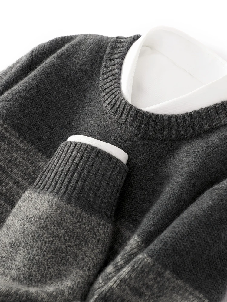 100% Pure Merino Wool Sweater Men's Round Neck Pullover Tops Autumn Winter Thin Solid Color Sweater Versatile Basic Shirts
100% Pure Merino Wool Sweater Men's Round Neck Pullover Tops Autumn Winter Thin Solid Color Sweater Versatile Basic Shirts