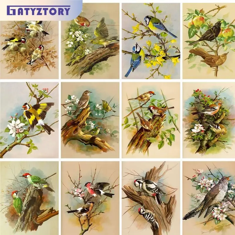 GATYZTORY Acrylic Paint By Numbers With Frame For Adults Birds Animals Picture On Numbers Modern Painting Diy Ideas Wall Art Pic
GATYZTORY Acrylic Paint By Numbers With Frame For Adults Birds Animals Picture On Numbers Modern Painting Diy Ideas Wall Art Pic