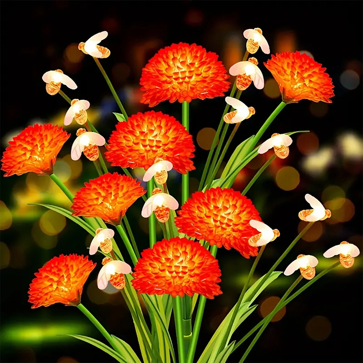 1pc Solar Garden Lights with Wobbling Bee Design, Bright Orange Solar Bee Lights, LED Path Lights for Patio, Deck and Trails
1pc Solar Garden Lights with Wobbling Bee Design, Bright Orange Solar Bee Lights, LED Path Lights for Patio, Deck and Trails