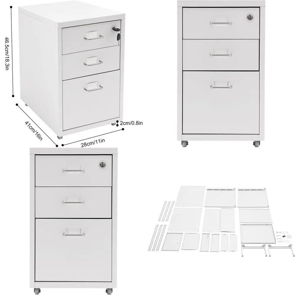 Металлический вертикальный шкаф для документов с замком и колесиками для домашнего офиса
Металлический вертикальный шкаф для документов с замком и колесиками для домашнего офиса