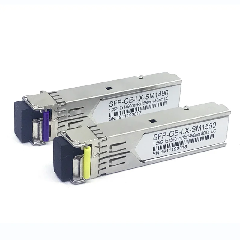 2PCS 1pair DFP2-5524-8CY1D Tx1550nm Rx1490nm DFB laser 1G single mode Bidi SFP 80km LC 1.25G SFP
2PCS 1pair DFP2-5524-8CY1D Tx1550nm Rx1490nm DFB laser 1G single mode Bidi SFP 80km LC 1.25G SFP
