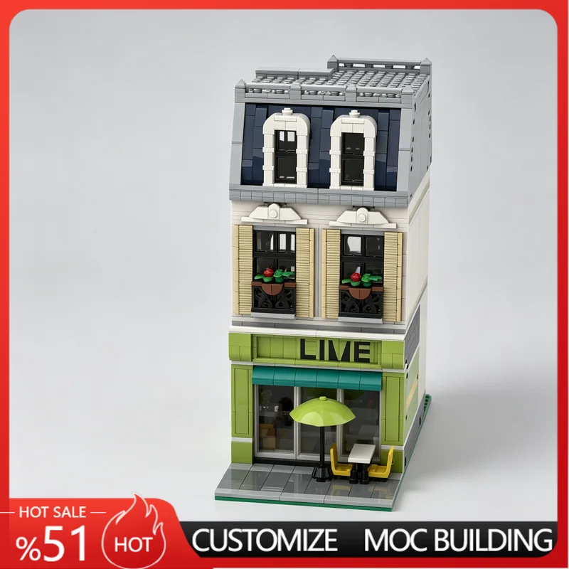 NEW 1380 PartsThe Lime Store Modular City Building Scene Creative MOC Building Blocks DIY Assembly Educational Toy For Display
NEW 1380 PartsThe Lime Store Modular City Building Scene Creative MOC Building Blocks DIY Assembly Educational Toy For Display