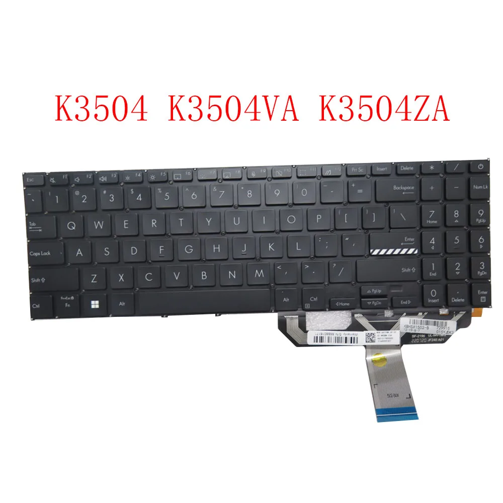 Клавиатура для ноутбука ASUS Vivobook 15X K3504 K3504VA K3504ZA, США, с подсветкой, черная, без рамки
Клавиатура для ноутбука ASUS Vivobook 15X K3504 K3504VA K3504ZA, США, с подсветкой, черная, без рамки
