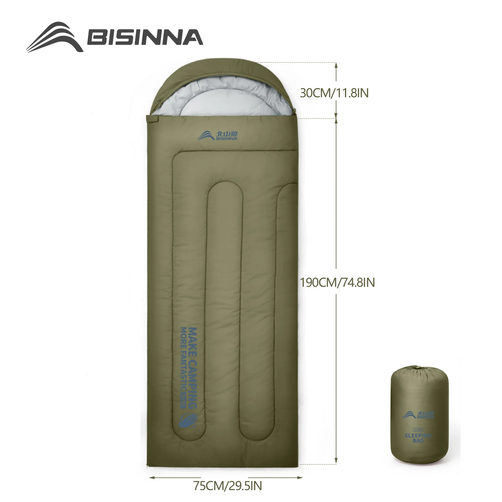 BISINNA Camping Sleeping Bag Ultralight 4 Season Warm Envelope Backpacking Sleeping Bag for Outdoor Hiking Travel Camp Supplies
BISINNA Camping Sleeping Bag Ultralight 4 Season Warm Envelope Backpacking Sleeping Bag for Outdoor Hiking Travel Camp Supplies