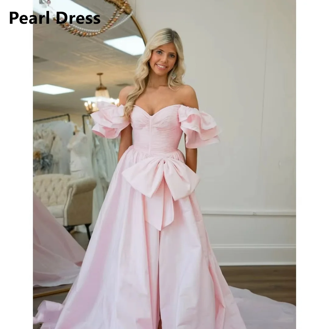 Pearl Custom Made Graduation Dresses for Special Occasions Pink Elegant Prom Dresses Luxury Women Evening Dress Off-shoulder
Pearl Custom Made Graduation Dresses for Special Occasions Pink Elegant Prom Dresses Luxury Women Evening Dress Off-shoulder