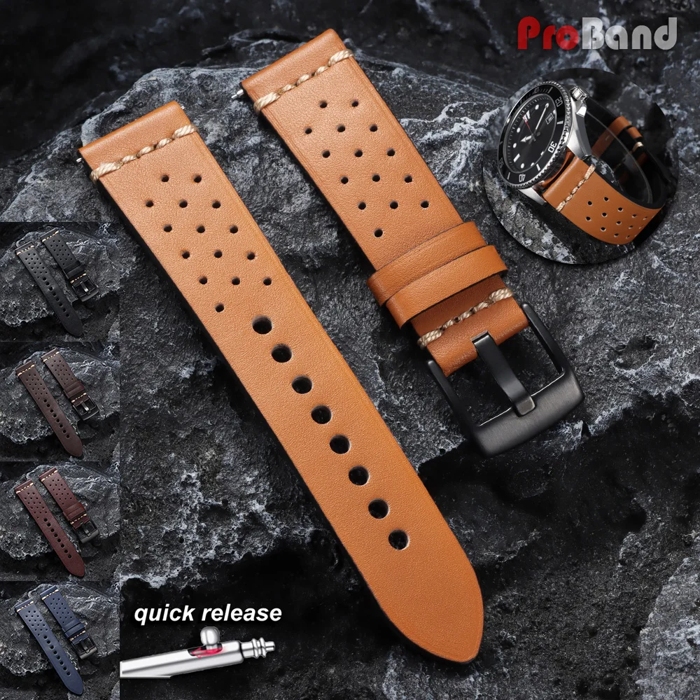 20mm 22mm Vintage Leather Watch Straps Universal Cowhide Watch Band Breathable Bracelet for Men Women Sports Wristbelt Accessory
20mm 22mm Vintage Leather Watch Straps Universal Cowhide Watch Band Breathable Bracelet for Men Women Sports Wristbelt Accessory