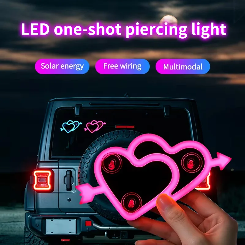 1pc Solar Powered Car Neon Light Striped Heart Lamp Led Ambient Light Wireless Suction Cup USB Rechargeable Led Atmosphere Lamps
1pc Solar Powered Car Neon Light Striped Heart Lamp Led Ambient Light Wireless Suction Cup USB Rechargeable Led Atmosphere Lamps