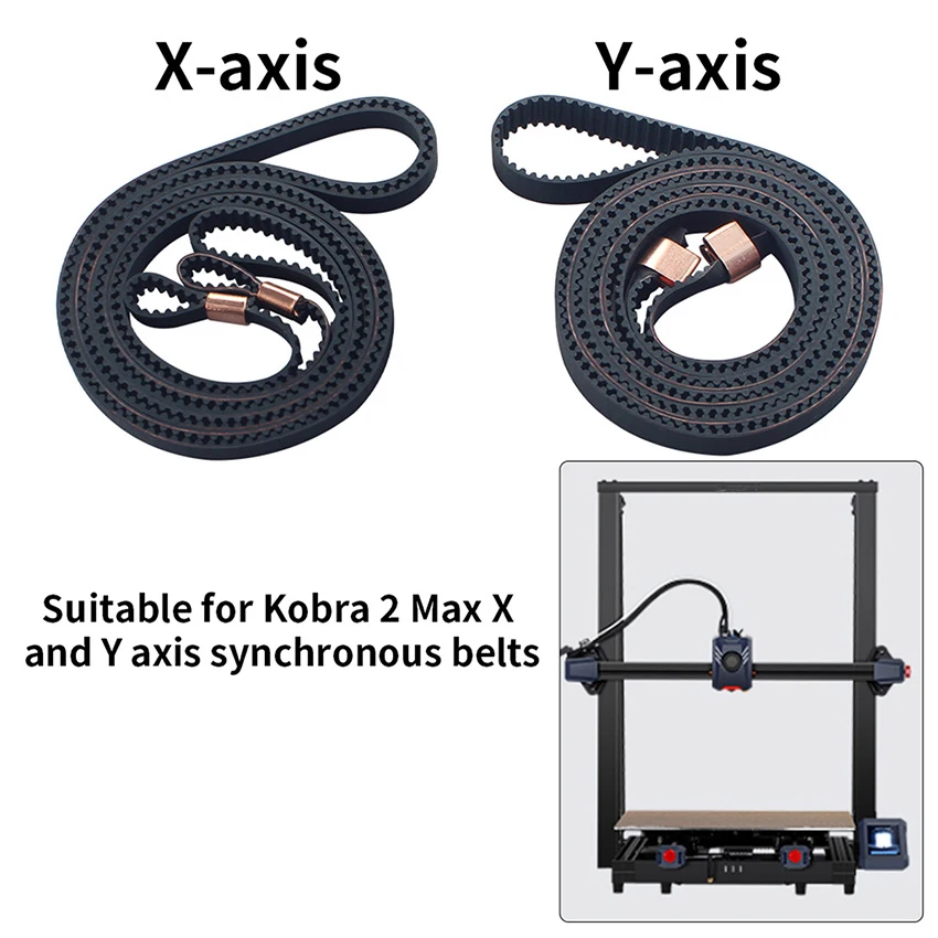 1 Set 3D Printer X & Y Axis Timing Belt 2GT 6mm/8mm X + Y Axis Synchronous Belt for Anycubic Kobra 2 Max 3D Printer Accessories
1 Set 3D Printer X & Y Axis Timing Belt 2GT 6mm/8mm X + Y Axis Synchronous Belt for Anycubic Kobra 2 Max 3D Printer Accessories