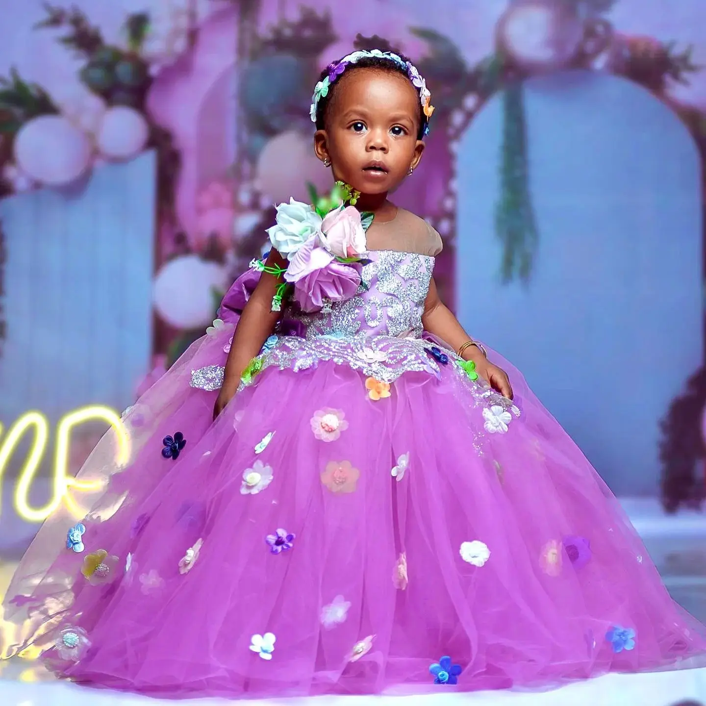 Lilac Flower Girls Birthday Party Dresses Princess Beading Girl's Dresses Customized Toddle Pageant Gowns for Photos
Lilac Flower Girls Birthday Party Dresses Princess Beading Girl's Dresses Customized Toddle Pageant Gowns for Photos