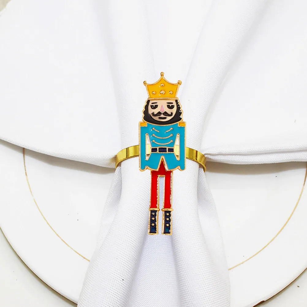 4Pcs Nutcracker Napkin Rings Metal Decorative Christmas Table Napkin Buckles Festive Party Dining Decor Nutcracker Soldier
4Pcs Nutcracker Napkin Rings Metal Decorative Christmas Table Napkin Buckles Festive Party Dining Decor Nutcracker Soldier