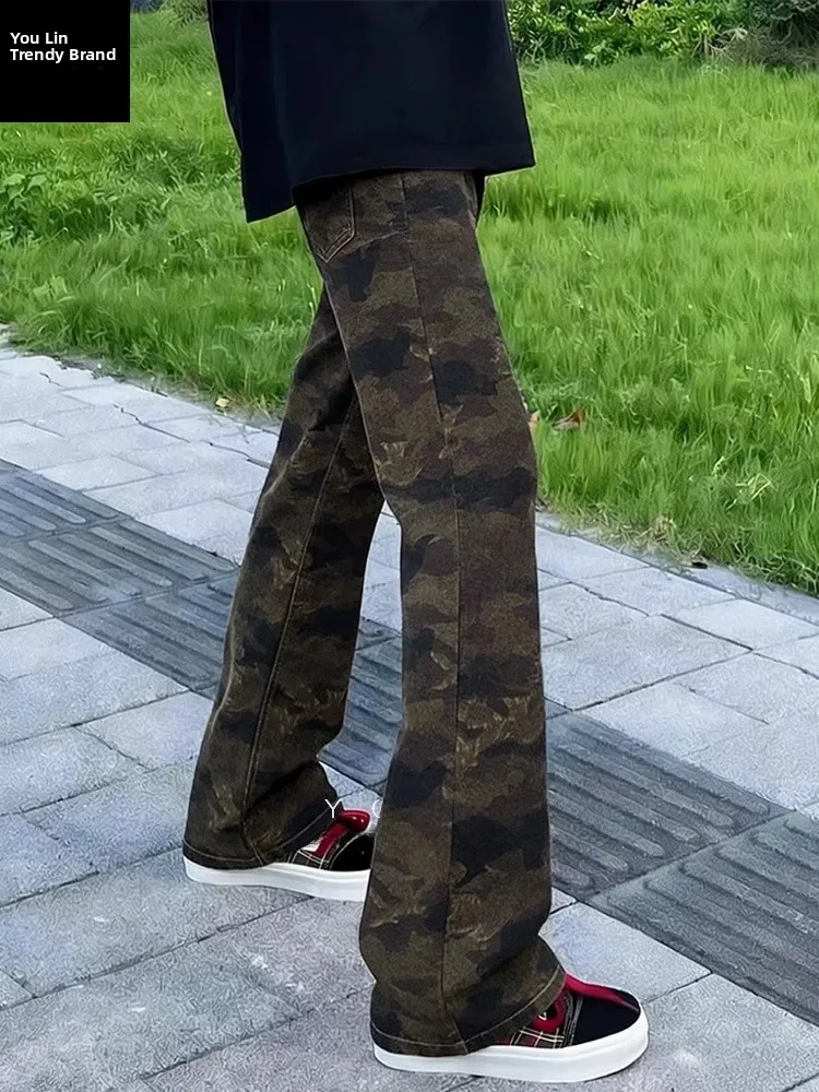 Мужские джинсы American Sle Camouflage Thiened Fce, прямые брюки средней посадки в стиле High Street, рабочая одежда
Мужские джинсы American Sle Camouflage Thiened Fce, прямые брюки средней посадки в стиле High Street, рабочая одежда