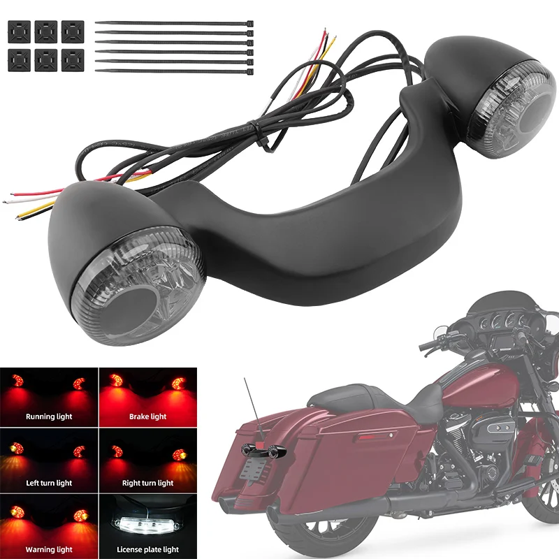 Motorcycle Rear Turn Signal Brake Light Bar Lamp Matte Black For Harley Touring Road Street Glide Road King Special 2010-2023
Motorcycle Rear Turn Signal Brake Light Bar Lamp Matte Black For Harley Touring Road Street Glide Road King Special 2010-2023