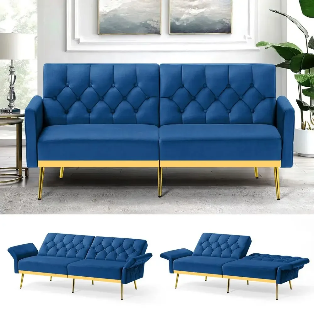 Futon Sofa Bed w Adjustable Armrests amp Backrests, Button Tufted Sleeper Couch, Modern Convertible Loveseat Sofa for Bedroom,
Futon Sofa Bed w Adjustable Armrests amp Backrests, Button Tufted Sleeper Couch, Modern Convertible Loveseat Sofa for Bedroom,