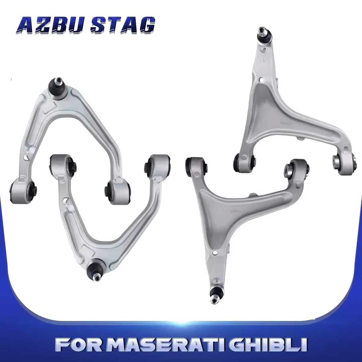 AzbuStag Front Upper Lower Suspension Control Arm Assembly 4Pcs Kits for Maserati Ghibli Quattroporte 2004 2005 2006 2007-2022
AzbuStag Front Upper Lower Suspension Control Arm Assembly 4Pcs Kits for Maserati Ghibli Quattroporte 2004 2005 2006 2007-2022